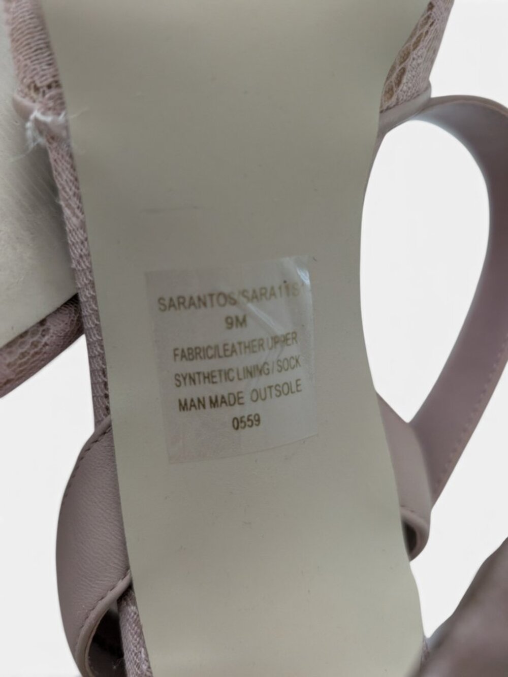Steve Madden Lace Slingback Heels Size 9 Tan/Mauve EUC - Picture 5 of 7